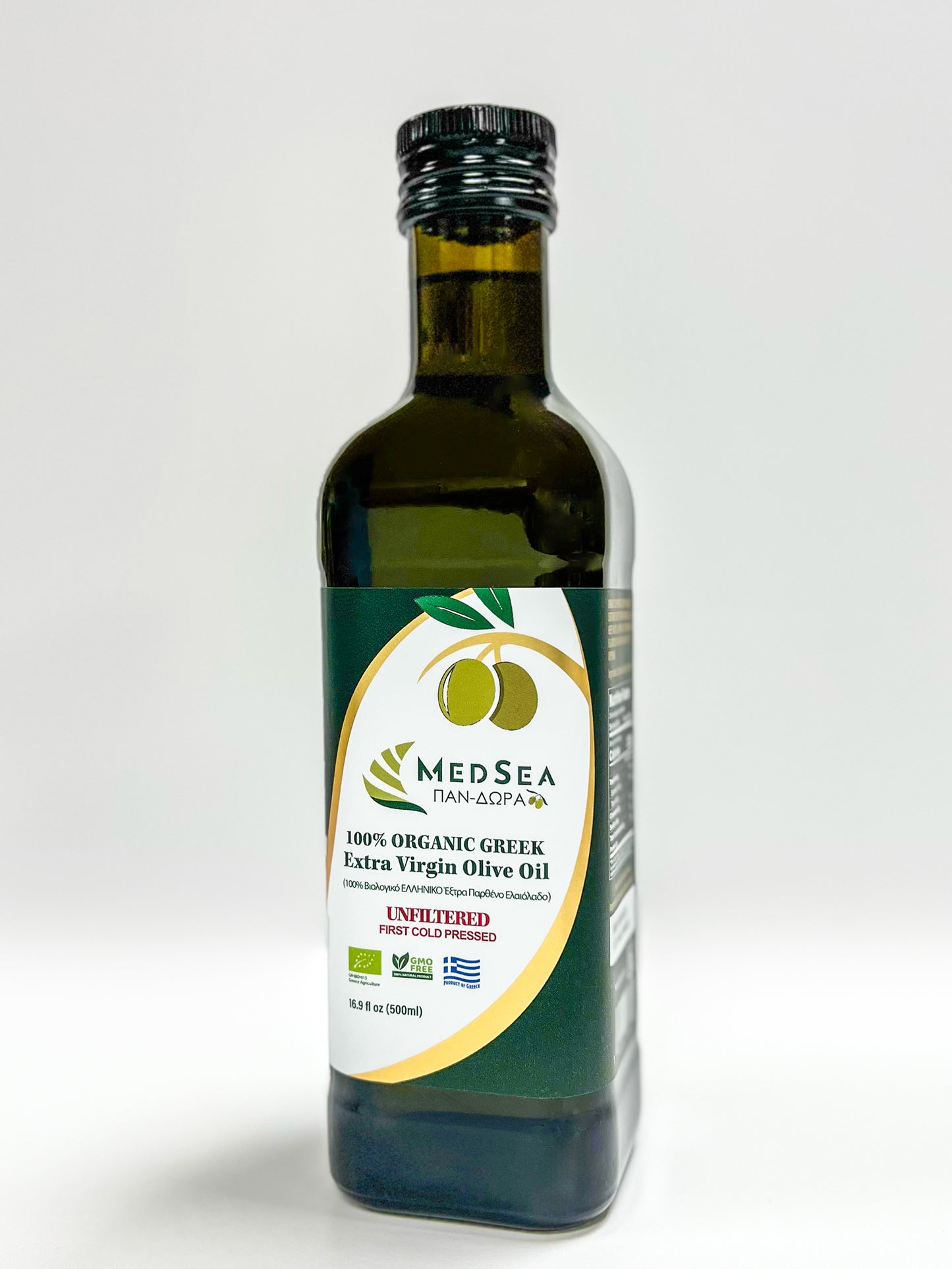 MEDSEA ORGANIC EXTRA VIRGIN OLIVE OIL 500ML